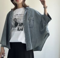 ●期間限定●生産枠に限りあり●【4/8LIVEアイテム】ドルマンデニムシャツ（予約/5月）