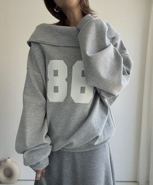 画像14: ●期間限定●生産枠に限りあり●【4/8LIVEアイテム】ナンバーロゴオフショルスエット（予約/5月）