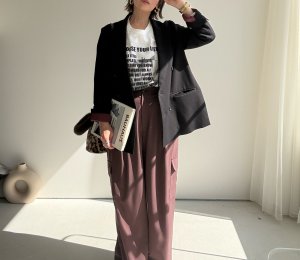 画像14: ●期間限定●ご予約10倍ポイント●【4/11LIVEアイテム】配色ダブルジャケット（予約/8-9月）