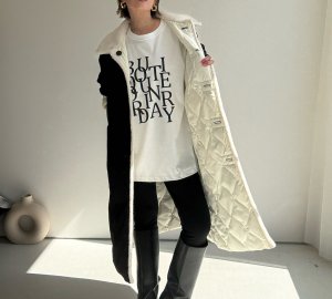 画像15: ●期間限定●ご予約10倍ポイント●【4/11LIVEアイテム】ボアトリムリバーシブルダウンコート（予約/9-10月）