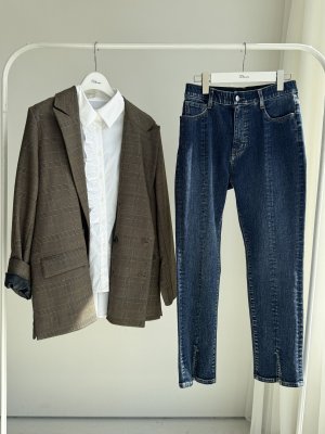 画像18: ●私たちの推しデニムに新型登場！●期間限定●ご予約10倍ポイント●【4/11LIVEアイテム】テーパードスキニー（予約/8-9月）