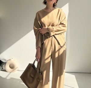 画像6: ●期間限定●ご予約10倍ポイント●【4/11LIVEアイテム】ピンストライプVネックプルオーバー（予約/8-9月）