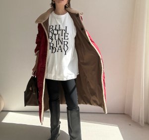 画像23: ●期間限定●ご予約10倍ポイント●【4/11LIVEアイテム】ボアトリムリバーシブルダウンコート（予約/9-10月）