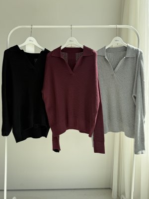 画像12: ●期間限定●ご予約10倍ポイント●【4/11LIVEアイテム】ワッフルスキッパーカラーニット（予約/8-9月）