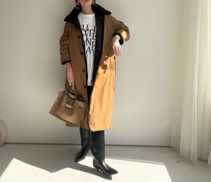 画像7: ●期間限定●ご予約10倍ポイント●【4/11LIVEアイテム】ボアトリムリバーシブルダウンコート（予約/9-10月）