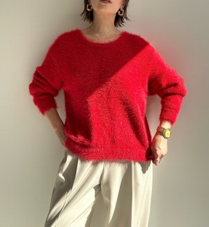 画像2: ●期間限定●ご予約10倍ポイント●【4/11LIVEアイテム】2WAYシャギーレースアップニット（予約/9-10月）