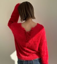 ●期間限定●ご予約10倍ポイント●【4/11LIVEアイテム】2WAYシャギーレースアップニット（予約/9-10月）