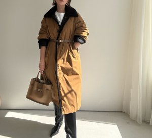 画像4: ●期間限定●ご予約10倍ポイント●【4/11LIVEアイテム】ボアトリムリバーシブルダウンコート（予約/9-10月）