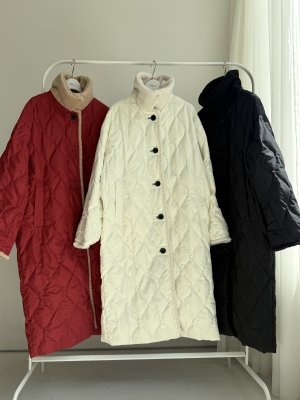 画像30: ●期間限定●ご予約10倍ポイント●【4/11LIVEアイテム】ボアトリムリバーシブルダウンコート（予約/9-10月）