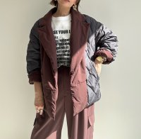 ●期間限定●ご予約10倍ポイント●【4/11LIVEアイテム】リバーシブルテーラードジャケットダウン（予約/9-10月）