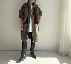 画像10: ●期間限定●ご予約10倍ポイント●【4/11LIVEアイテム】リバーシブルボアパデッドベスト（予約/9-10月）