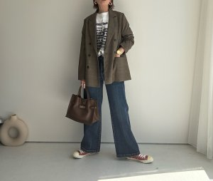 画像5: ●私たちの推しデニムに新型登場！●期間限定●ご予約10倍ポイント●【4/11LIVEアイテム】ワイドストレートデニム（予約/8-9月）