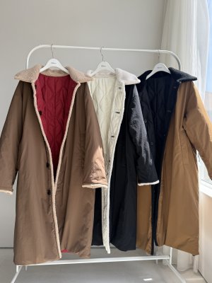 画像27: ●期間限定●ご予約10倍ポイント●【4/11LIVEアイテム】ボアトリムリバーシブルダウンコート（予約/9-10月）