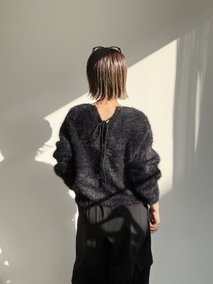 画像7: ●期間限定●ご予約10倍ポイント●【4/11LIVEアイテム】2WAYシャギーレースアップニット（予約/9-10月）