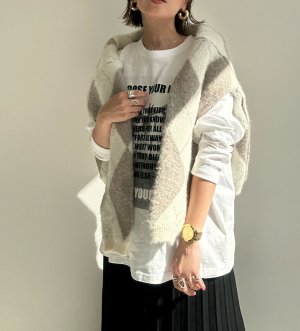 画像8: ●期間限定●ご予約10倍ポイント●【4/11LIVEアイテム】アーガイル2WAYニットカーディガン（予約/9-10月）