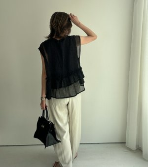 画像8: ●メーカー在庫限り●【4/15 LIVEアイテム】シアーアシメフリルブラウス（メーカー確認後確保）（予約/5月）