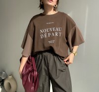 ●メーカー在庫限り●【4/15 LIVEアイテム】バックフリルロゴトップス（メーカー確認後確保）