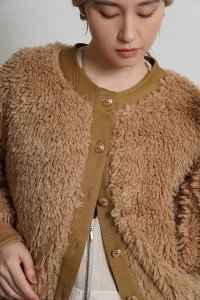 ●期間限定●ご予約10倍ポイント●【4/18LIVEアイテム】CYAN TOKYO ●シャギーボアドロストブルゾン（予約/9-10月）