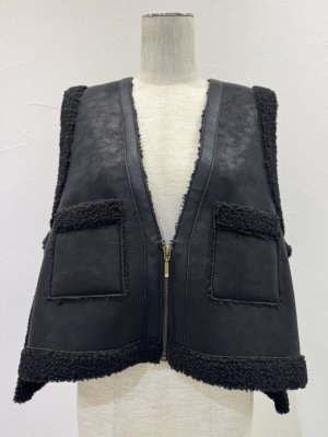 画像6: ●期間限定●ご予約10倍ポイント●【4/18LIVEアイテム】CYAN TOKYO ●バックオーバームートンベスト（予約/9-10月）