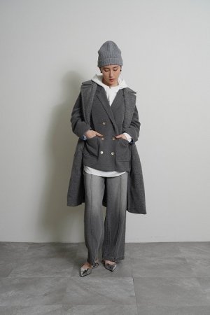 画像4: ●期間限定●ご予約10倍ポイント●【4/18LIVEアイテム】CYAN TOKYO ●スライバーノースリコート（予約/9-10月）