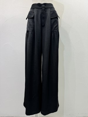 画像5: ●期間限定●ご予約10倍ポイント●【4/18LIVEアイテム】CYAN TOKYO ●ギャザーポケットサテンワイド（予約/9-10月）