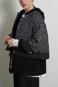 ●期間限定●ご予約10倍ポイント●【4/18LIVEアイテム】CYAN TOKYO ●ハーフスリーブツイードジャケット（予約/8-9月）