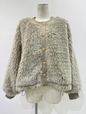 画像5: ●期間限定●ご予約10倍ポイント●【4/18LIVEアイテム】CYAN TOKYO ●シャギーボアドロストブルゾン（予約/9-10月）