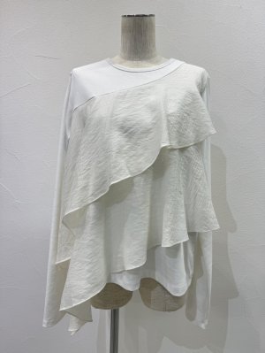 画像4: ●期間限定●ご予約10倍ポイント●【4/18LIVEアイテム】CYAN TOKYO ●アシメフリルコンビトップス（予約/8-9月）