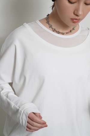 画像1: ●期間限定●ご予約10倍ポイント●【4/18LIVEアイテム】CYAN TOKYO ●レイヤーネックドルマントップス（予約/8-9月）