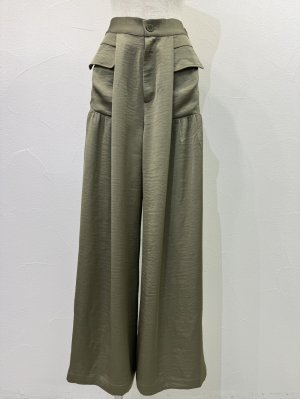 画像3: ●期間限定●ご予約10倍ポイント●【4/18LIVEアイテム】CYAN TOKYO ●ギャザーポケットサテンワイド（予約/9-10月）