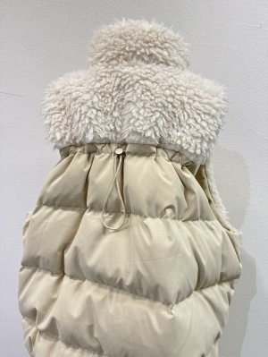 画像5: ●期間限定●ご予約10倍ポイント●【4/18LIVEアイテム】CYAN TOKYO ●シャギーボアコンビダウンベスト（予約/9-10月）