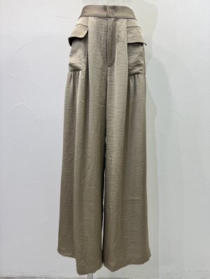 画像4: ●期間限定●ご予約10倍ポイント●【4/18LIVEアイテム】CYAN TOKYO ●ギャザーポケットサテンワイド（予約/9-10月）