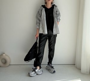 画像12: ●LAMERオリジナル【4/18LIVEアイテム】ブラックバイカラーパンツ