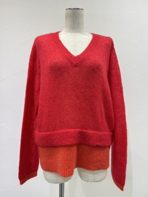 画像11: ●期間限定●ご予約10倍ポイント●【4/18LIVEアイテム】CYAN TOKYO ●配色レイヤーモヘアニット（予約/9-10月）