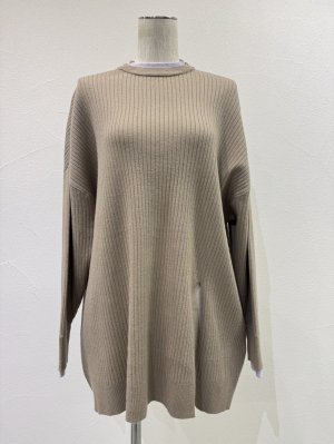 画像4: ●期間限定●ご予約10倍ポイント●【4/18LIVEアイテム】CYAN TOKYO ●アシメスリットレイヤーリブニット（予約/9-10月）