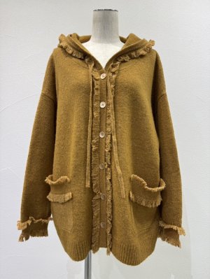 画像9: ●期間限定●ご予約10倍ポイント●【4/18LIVEアイテム】CYAN TOKYO ●トリムフリンジニットフーディ（予約/9-10月）