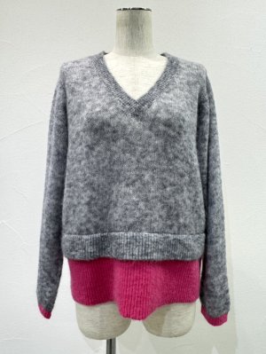 画像8: ●期間限定●ご予約10倍ポイント●【4/18LIVEアイテム】CYAN TOKYO ●配色レイヤーモヘアニット（予約/9-10月）