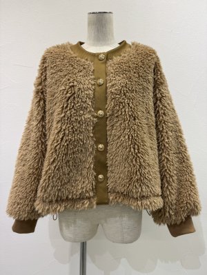 画像6: ●期間限定●ご予約10倍ポイント●【4/18LIVEアイテム】CYAN TOKYO ●シャギーボアドロストブルゾン（予約/9-10月）