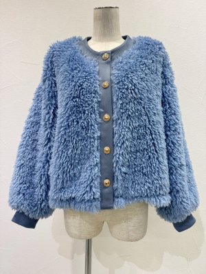 画像7: ●期間限定●ご予約10倍ポイント●【4/18LIVEアイテム】CYAN TOKYO ●シャギーボアドロストブルゾン（予約/9-10月）