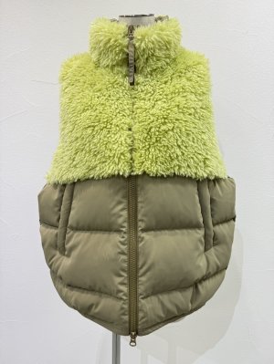 画像7: ●期間限定●ご予約10倍ポイント●【4/18LIVEアイテム】CYAN TOKYO ●シャギーボアコンビダウンベスト（予約/9-10月）