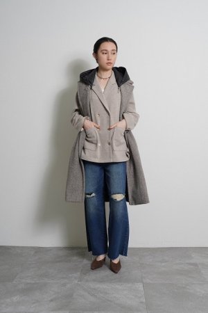 画像3: ●期間限定●ご予約10倍ポイント●【4/18LIVEアイテム】CYAN TOKYO ●スライバーノースリコート（予約/9-10月）