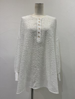 画像4: ●期間限定●ご予約10倍ポイント●【4/18LIVEアイテム】CYAN TOKYO ●ループカットシアジャガードヘンリー（予約/8-9月）