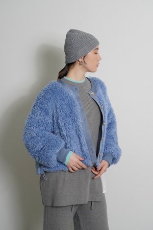 画像3: ●期間限定●ご予約10倍ポイント●【4/18LIVEアイテム】CYAN TOKYO ●シャギーボアドロストブルゾン（予約/9-10月）