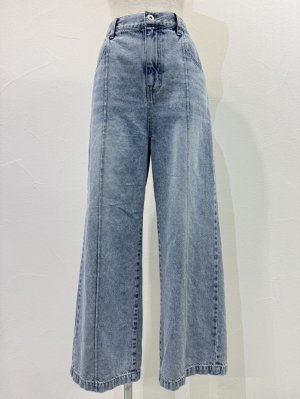 画像2: ●期間限定●ご予約10倍ポイント●【4/18LIVEアイテム】CYAN TOKYO ●ソフトデニムピンタックワイド（予約/8-9月）