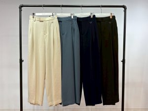 画像2: ●期間限定●ご予約10倍ポイント●【4/20LIVEアイテム】PRIORITY ●ダブルタックパンツ（予約/8-9月）