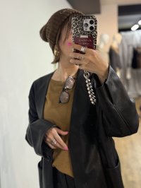 ●期間限定●ご予約10倍ポイント●【4/20LIVEアイテム】PRIORITY ●エコレザーノーカラージャケット（予約/8-9月）