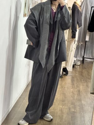 画像2: ●期間限定●ご予約10倍ポイント●【4/20LIVEアイテム】PRIORITY ●ダブルタックパンツ（予約/8-9月）