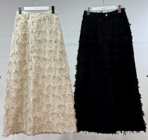 画像2: ●期間限定●ご予約10倍ポイント●【4/20LIVEアイテム】PRIORITY ●フリンジジャガードスカート（予約/9-10月）