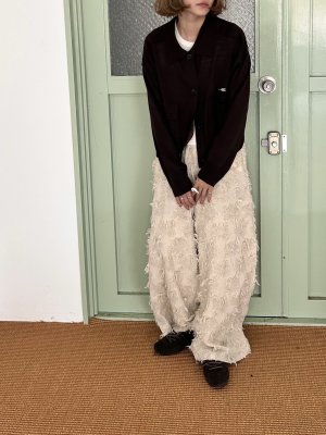 画像2: ●期間限定●ご予約10倍ポイント●【4/20LIVEアイテム】PRIORITY ●フリンジジャガードパンツ（予約/9-10月）