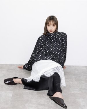 画像3: ●期間限定●ご予約10倍ポイント●【Margaux Vintage】●ヘムレーススカート（予約/7-8月）